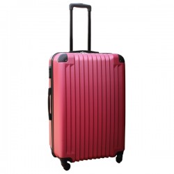 Travelerz lichtgewicht ABS reiskoffer met cijferslot roze 95 liter