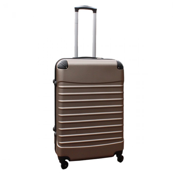 Travelerz kofferset 4 delig ABS - zwenkwielen - met cijferslot - goud