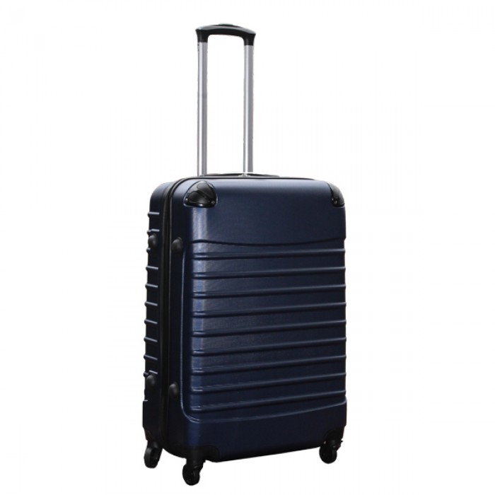 Travelerz kofferset 3 delig met wielen en cijferslot - ABS - donker blauw (228-)