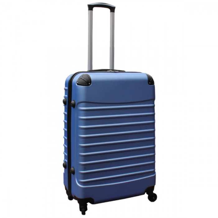 Travelerz kofferset 2 delige ABS groot - met cijferslot - 69 liter - licht blauw - licht roze