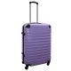 Travelerz kofferset 2 delige ABS groot - met cijferslot - 69 liter - licht roze - lila
