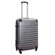 Travelerz kofferset 2 delige ABS groot - met cijferslot - 69 liter - zilver - licht blauw