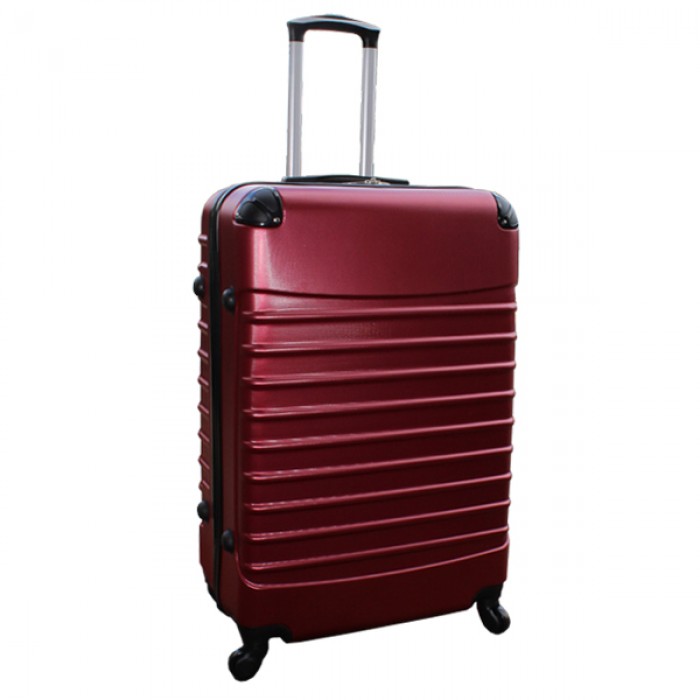 Travelerz kofferset 4 delig ABS - zwenkwielen - met cijferslot - bordeauxrood