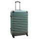 Travelerz kofferset 2 delige ABS groot - met cijferslot - 95 liter - groen - licht blauw