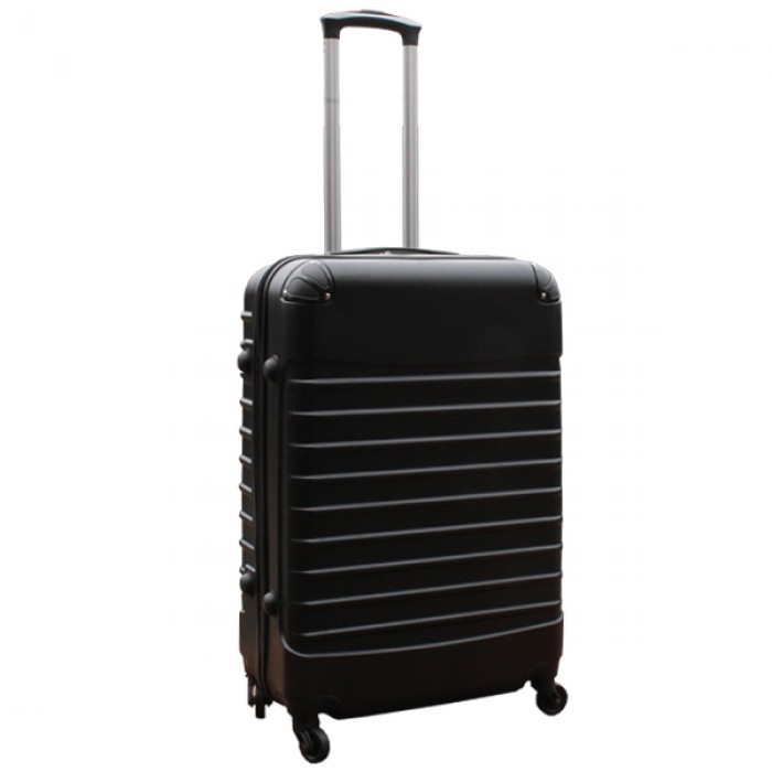 Travelerz kofferset 4 delig ABS - zwenkwielen - met cijferslot - zwart