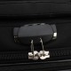 2 delige stoffen handbagage kofferset 27 en 39 liter zwart (stof)