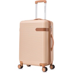 Royalty Rolls Milaan reiskoffer met wielen 105 liter expandable - inbouw cijferslot - lichtgewicht - champagne