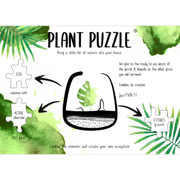 DeBlock Plant Puzzel Discover the World Ecosysteem met verlichting - 25 cm DeBlock Plant Puzzel Discover the World Ecosysteem met verlichting - 25 cm