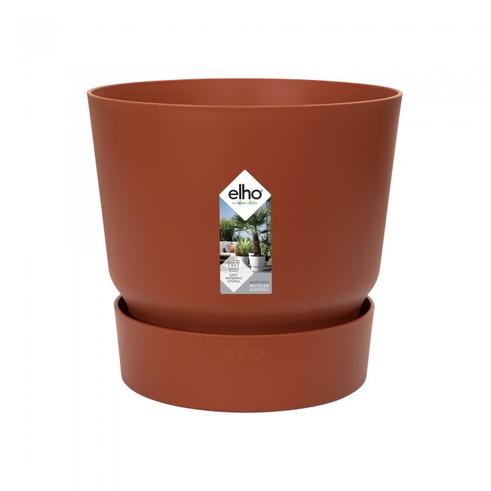 DeBlock Dracaena Warneckei in Elho Greenville pot rood - 120 cm DeBlock Dracaena Warneckei in Elho Greenville pot rood - 120 cm