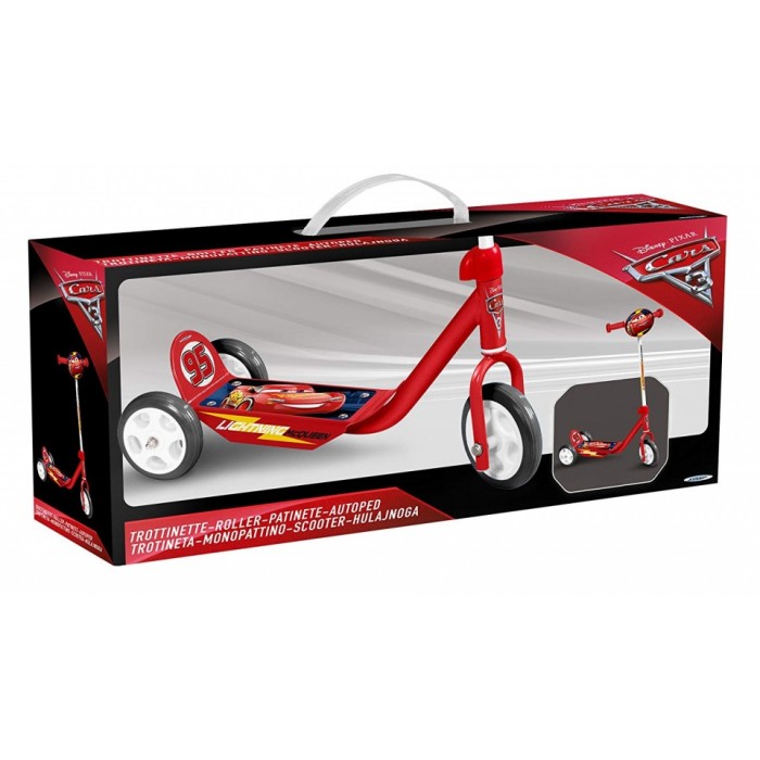 Disney Cars 3-wiel kinderstep Jongens Voetrem Rood Disney Cars 3-wiel kinderstep Jongens Voetrem Rood