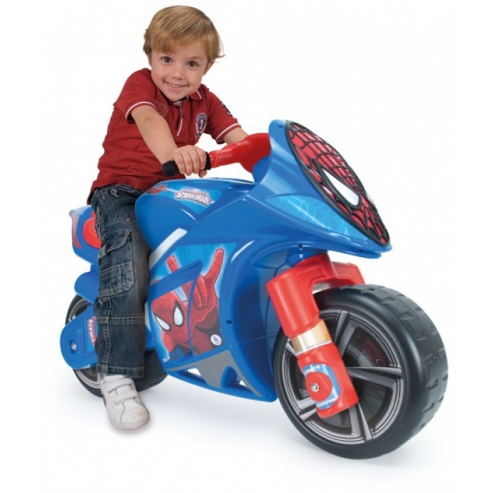 Injusa loopmotor Ultimate Spider-Man 95 cm blauw/rood Injusa loopmotor Ultimate Spider-Man 95 cm blauw/rood