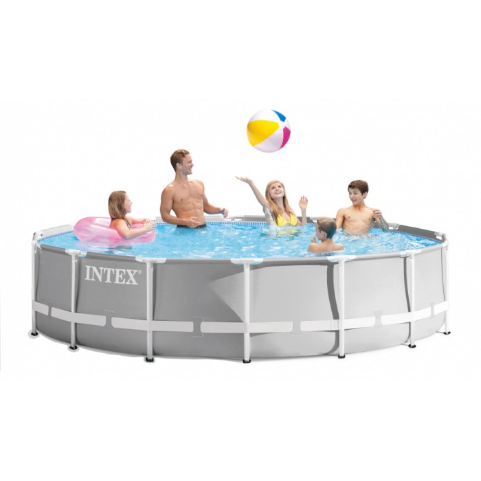 Intex opzetzwembad met pomp 26720GN Prism 427 x 107 cm grijs Intex opzetzwembad met pomp 26720GN Prism 427 x 107 cm grijs