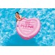 luchtbed Candy Heart Island 145 x 142 cm roze luchtbed Candy Heart Island 145 x 142 cm roze