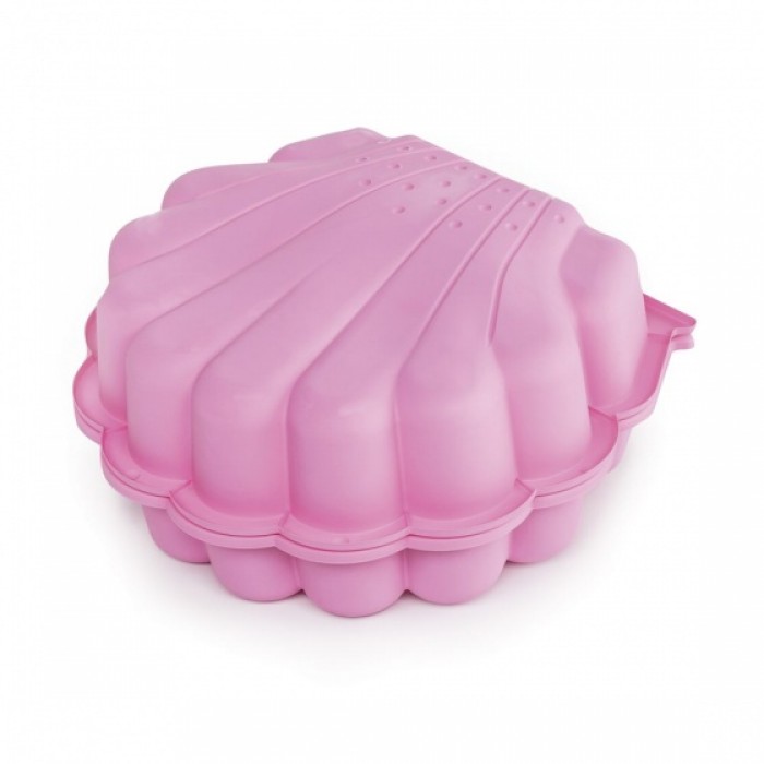 zandbak met deksel schelp 87 x 78 cm roze zandbak met deksel schelp 87 x 78 cm roze