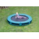 Jumpking trampoline InGround Classic 2,44 meter zwart/groen Jumpking trampoline InGround Classic 2,44 meter zwart/groen
