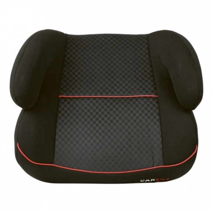 Carkids zitverhoger groep 3 Isofix zwart met rode bies Carkids zitverhoger groep 3 Isofix zwart met rode bies