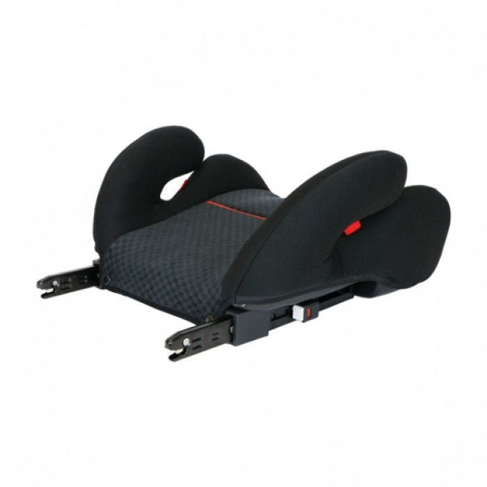 Carkids zitverhoger groep 3 Isofix zwart met rode bies Carkids zitverhoger groep 3 Isofix zwart met rode bies