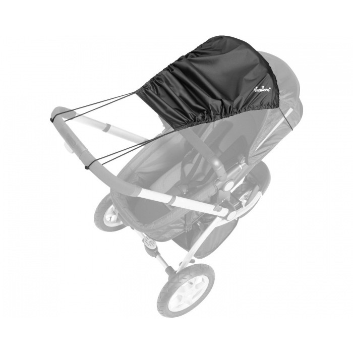 Playshoes Zonnedoek UV-protectie kinderwagen zwart Playshoes Zonnedoek UV-protectie kinderwagen zwart