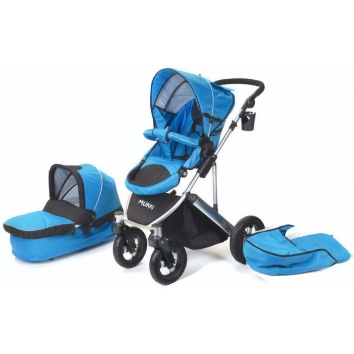 combi-kinderwagen Daily Transporter en reiswieg blauw combi-kinderwagen Daily Transporter en reiswieg blauw