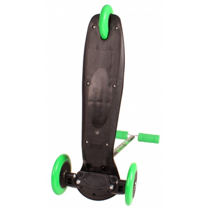 AMIGO Surfer 3-wielkinderstep Junior Voetrem Zwart/Groen AMIGO Surfer 3-wielkinderstep Junior Voetrem Zwart/Groen