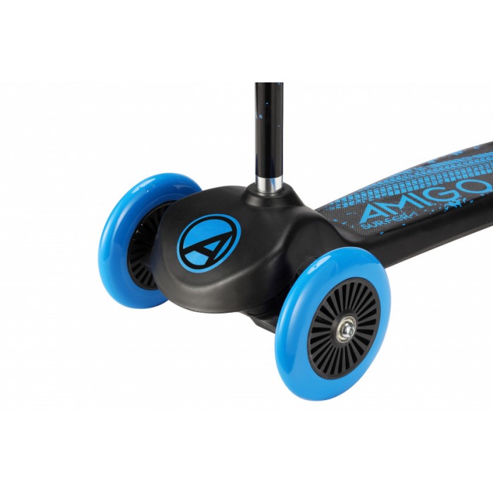 AMIGO Surfer 3-wiel kinderstep Junior Voetrem Zwart/Blauw AMIGO Surfer 3-wiel kinderstep Junior Voetrem Zwart/Blauw