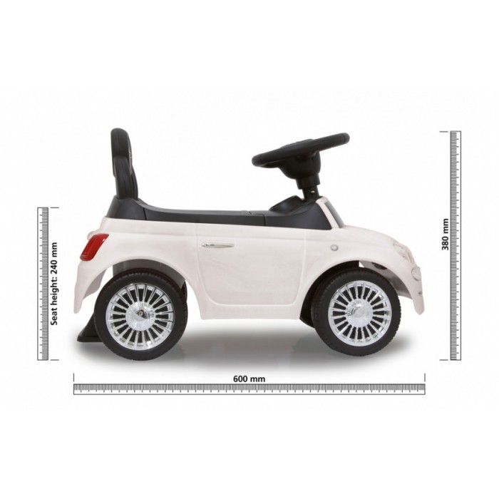 Jamara loopauto Fiat500 60 x 27,5 x 38 cm wit Jamara loopauto Fiat500 60 x 27,5 x 38 cm wit