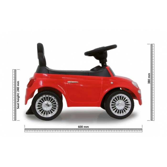 Jamara loopauto Fiat500 60 x 27,5 x 38 cm rood Jamara loopauto Fiat500 60 x 27,5 x 38 cm rood