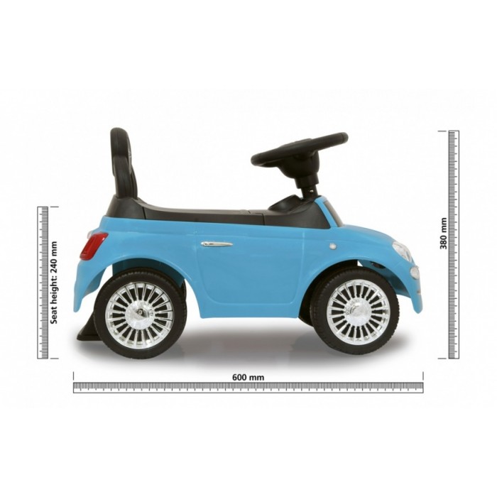 Jamara loopauto Fiat500 60 x 27,5 x 38 cm blauw Jamara loopauto Fiat500 60 x 27,5 x 38 cm blauw