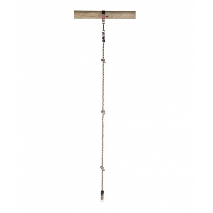 Swing King klimtouw met 3 knopen en 2 ringen 190 cm lichtbruin Swing King klimtouw met 3 knopen en 2 ringen 190 cm lichtbruin