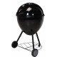 Vaggan barbecue op wielen 57 cm RVS/chroom zwart Vaggan barbecue op wielen 57 cm RVS/chroom zwart