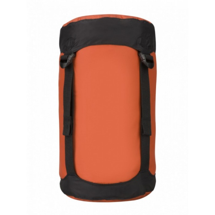 compressiezak nylon 10 liter oranje/zwart compressiezak nylon 10 liter oranje/zwart