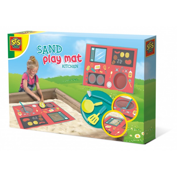 zand-speelmat keuken junior kunststof 4-delig