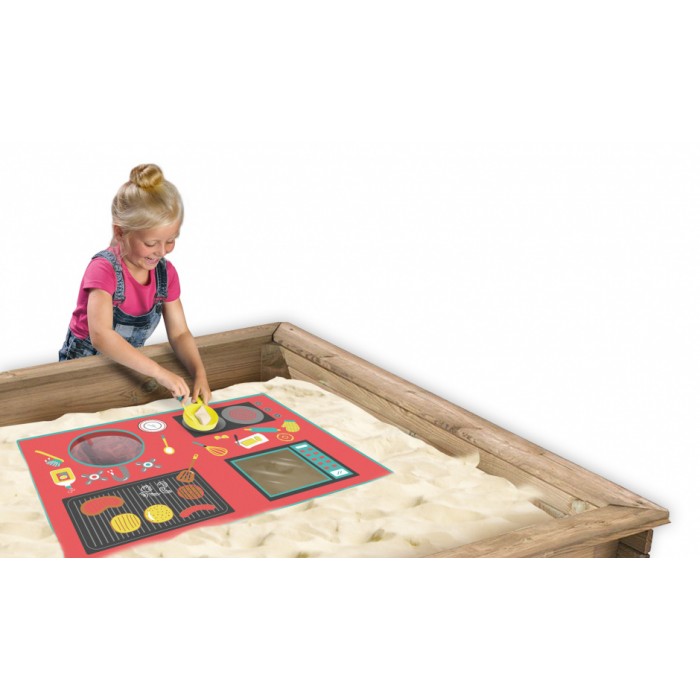 zand-speelmat keuken junior kunststof textiel 4-delig zand-speelmat keuken junior kunststof textiel 4-delig