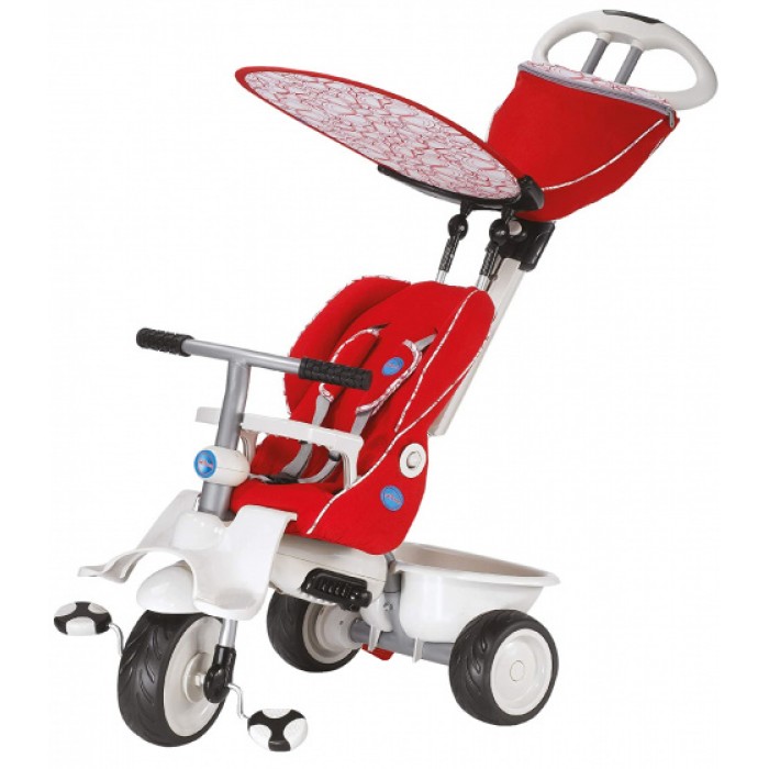 4-in-1-driewieler Recliner Junior Rood/Wit 4-in-1-driewieler Recliner Junior Rood/Wit