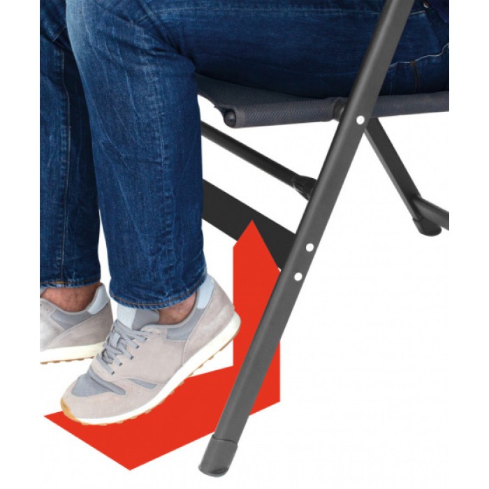 campingstoel Geneve 122 x 51 cm aluminium zwart campingstoel Geneve 122 x 51 cm aluminium zwart