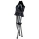 campingstoel Escabeau 37 x 33 x 76 cm staal grijs campingstoel Escabeau 37 x 33 x 76 cm staal grijs