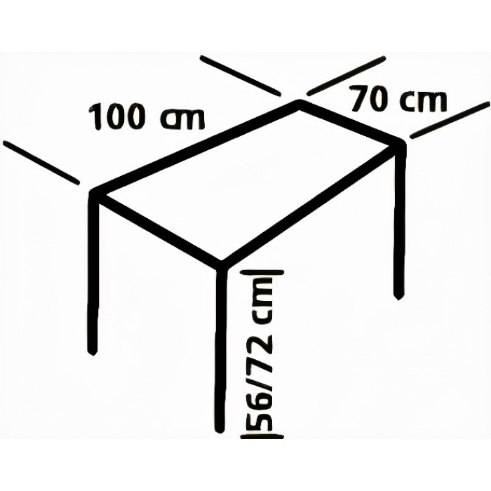 Eurotrail campingtafel Lunel Light 100 x 70 x 72 cm aluminium grijs Eurotrail campingtafel Lunel Light 100 x 70 x 72 cm aluminium grijs