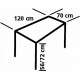 Eurotrail campingtafel Lunel Light 120 x 70 x 72 cm aluminium grijs Eurotrail campingtafel Lunel Light 120 x 70 x 72 cm aluminium grijs