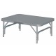 campingtafel Avignon 80 x 60 x 68 cm aluminium grijs campingtafel Avignon 80 x 60 x 68 cm aluminium grijs