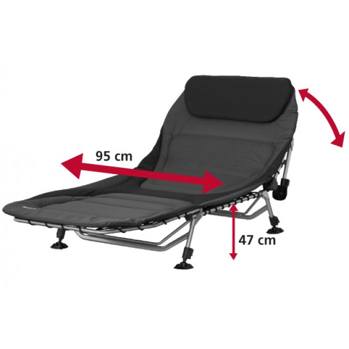 Eurotrail ligbed Masterbed 205 x 95 cm staal/polyester grijs Eurotrail ligbed Masterbed 205 x 95 cm staal/polyester grijs