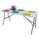 Eurotrail campingtafel Pavillon S 152 x 71 cm staal wit Eurotrail campingtafel Pavillon S 152 x 71 cm staal wit