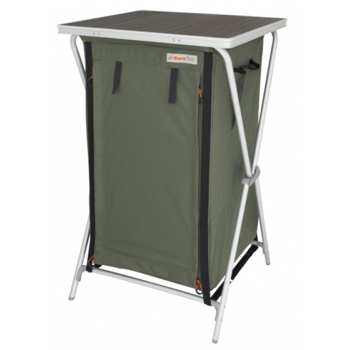 Eurotrail campingkast Aubenas 98 x 60 cm aluminium/MDF groen Eurotrail campingkast Aubenas 98 x 60 cm aluminium/MDF groen