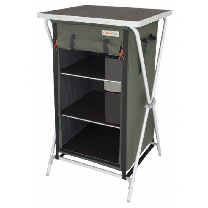 Eurotrail campingkast Aubenas 98 x 60 cm aluminium/MDF groen Eurotrail campingkast Aubenas 98 x 60 cm aluminium/MDF groen