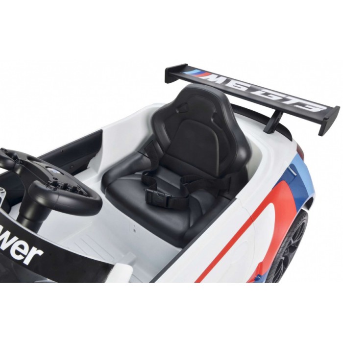 BMW M6 GT3 accuvoertuig met afstandsbediening 12V wit BMW M6 GT3 accuvoertuig met afstandsbediening 12V wit