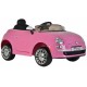 Fiat 500CC accuvoertuig met afstandsbediening 12V roze Fiat 500CC accuvoertuig met afstandsbediening 12V roze