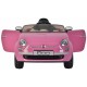 Fiat 500CC accuvoertuig met afstandsbediening 12V roze Fiat 500CC accuvoertuig met afstandsbediening 12V roze