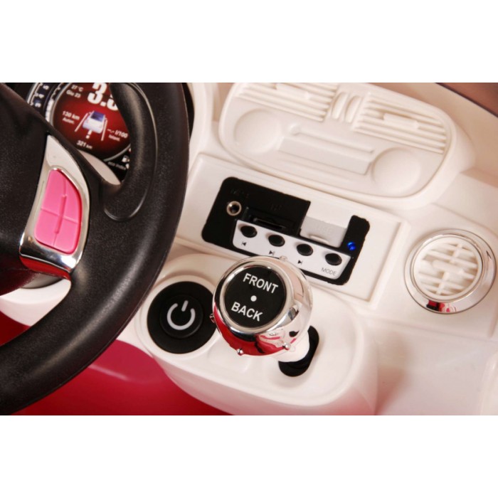 Fiat 500CC accuvoertuig met afstandsbediening 12V roze Fiat 500CC accuvoertuig met afstandsbediening 12V roze