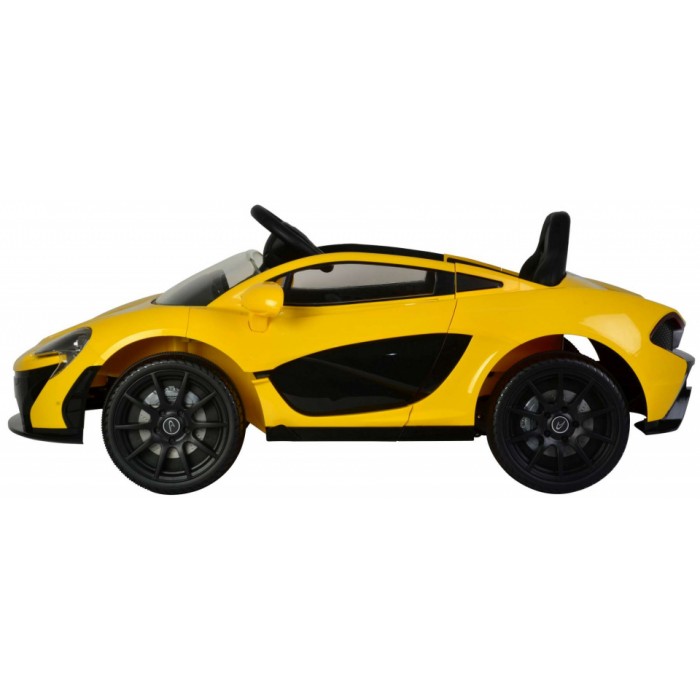 McLaren P1 accuvoertuig met afstandsbediening 12V geel McLaren P1 accuvoertuig met afstandsbediening 12V geel