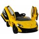McLaren P1 accuvoertuig met afstandsbediening 12V geel McLaren P1 accuvoertuig met afstandsbediening 12V geel