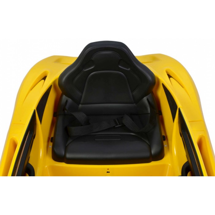 McLaren P1 accuvoertuig met afstandsbediening 12V geel McLaren P1 accuvoertuig met afstandsbediening 12V geel